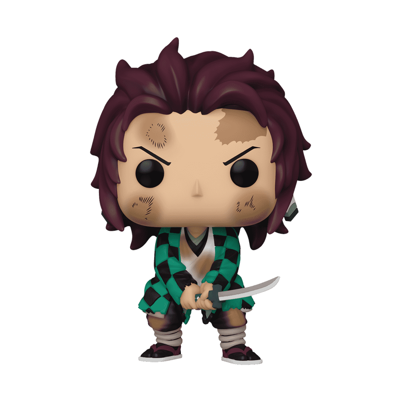 Figurine Funko Pop! Tanjiro Kamado - Demon Slayer - Breathing Sun - 9.5cm - Vinyle Collection