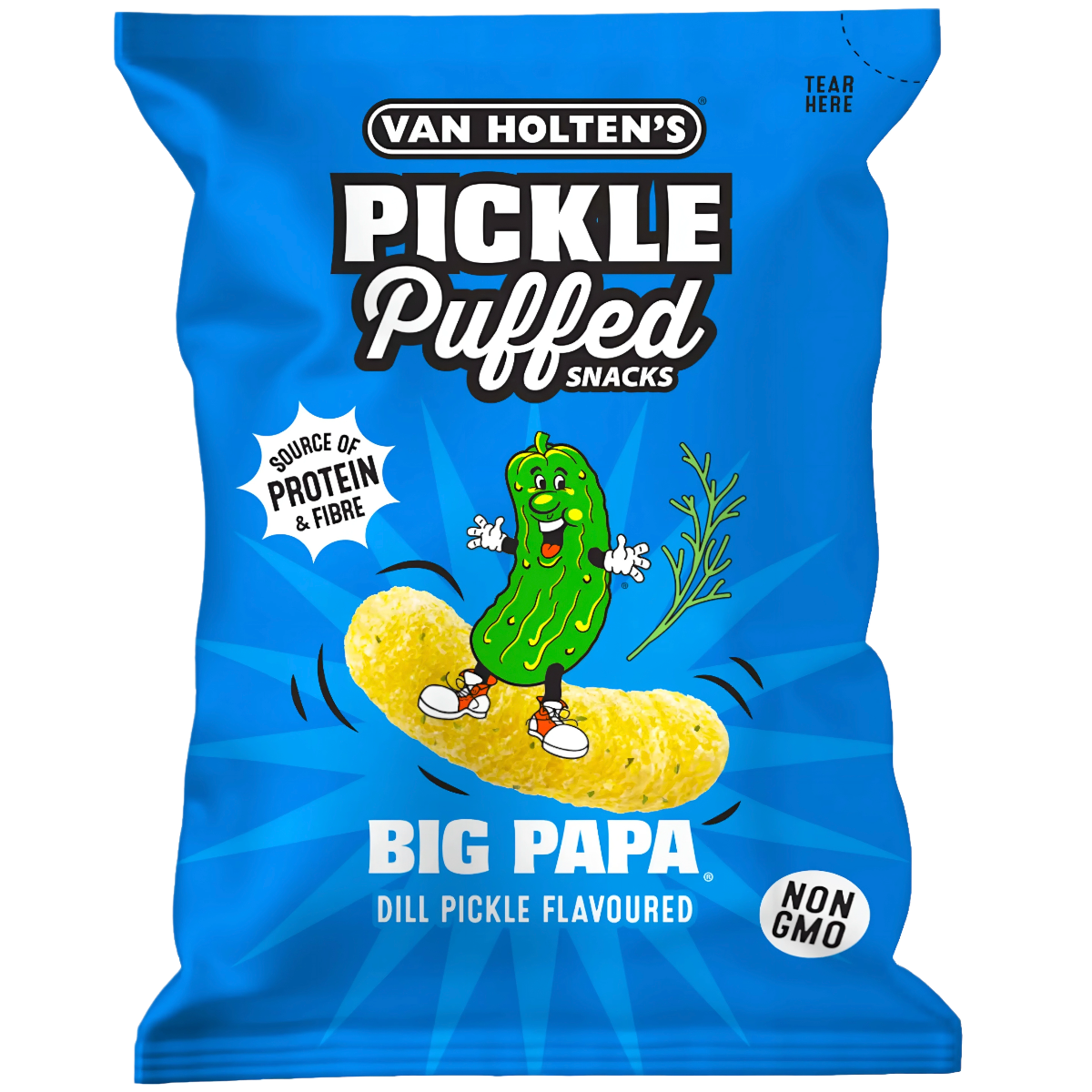 Lentil Chips VAN HOLTEN'S BIG PAPA, 100g | Candy POP