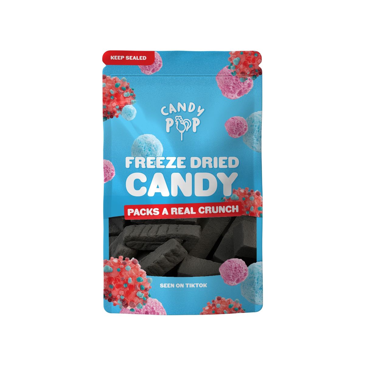 ⑯Candy pop Šaltyje džiovinti ledai FREEZE DRIED (BLACK VANILLA), 30g | Candy POP