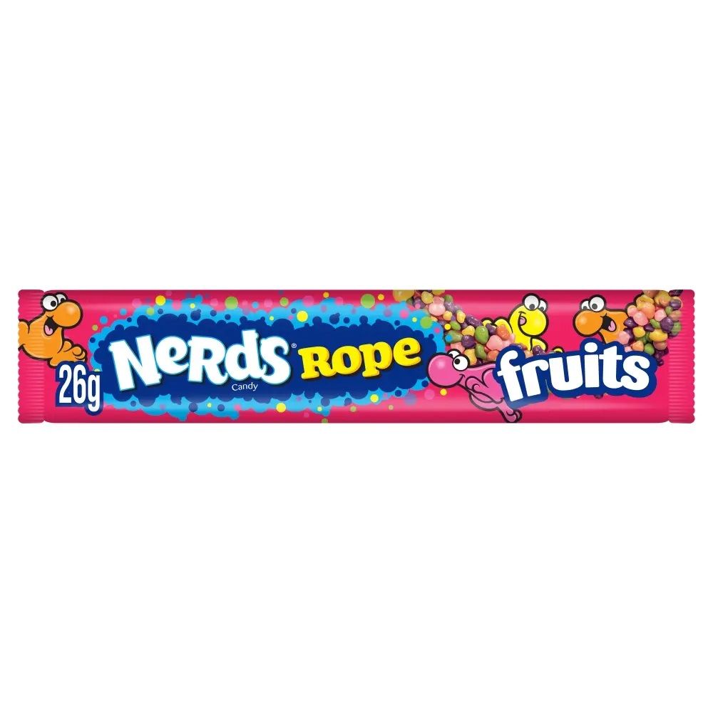 Košļājamā konfekte NERDS ROPE (FRUITS), 26g | Candy POP