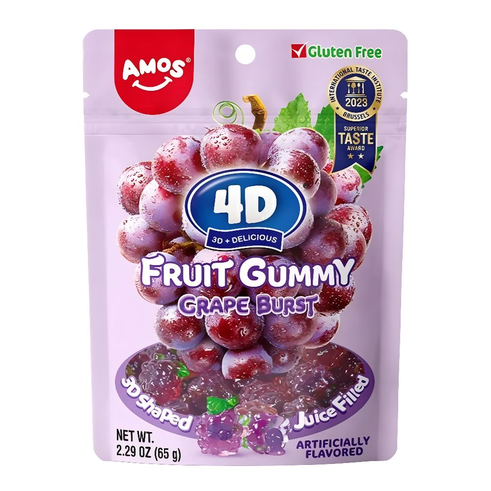 Guminukai AMOS 4D (GRAPE BURST), 65g | Candy POP