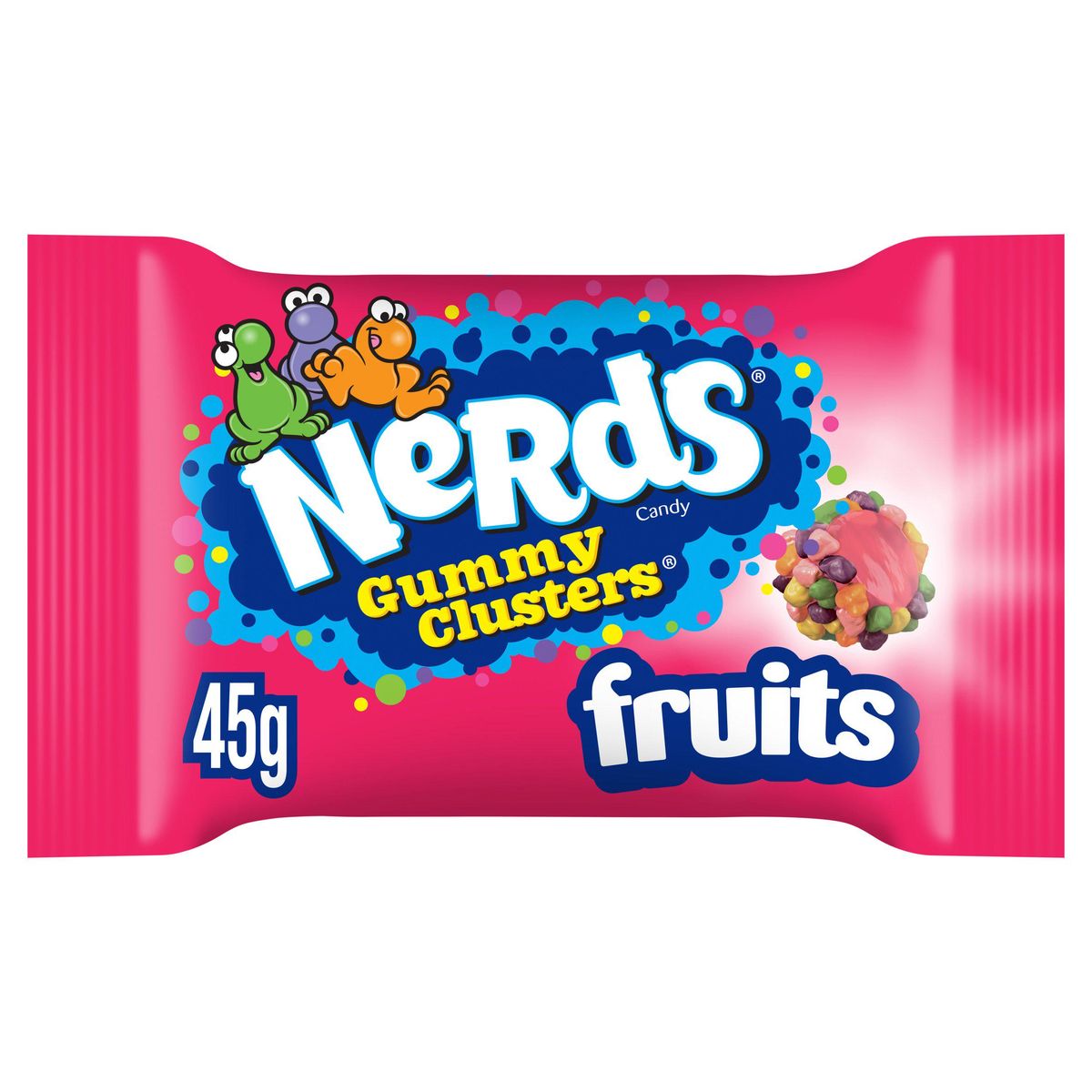 ⑯Candy pop Kramtomi saldainiai NERDS GUMMY CLUSTERS (FRUITS), 45g | Candy POP