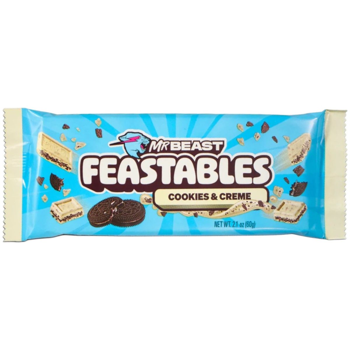 Šokoladas MRBEAST FEASTABLES (COOKIES & CREME), 60g | Candy POP