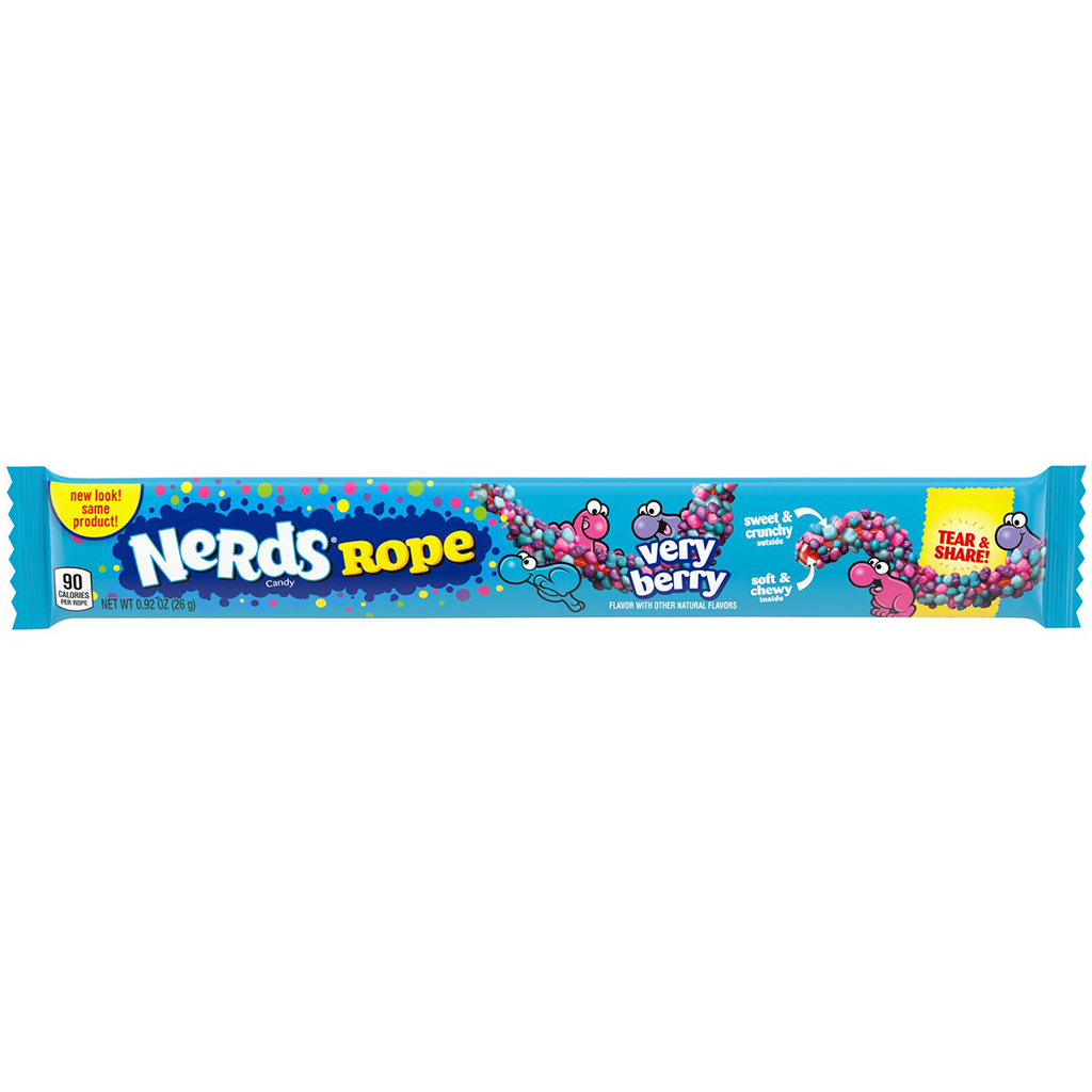 Närimiskomm NERDS ROPE (VERY BERRY), 26g | Candy POP