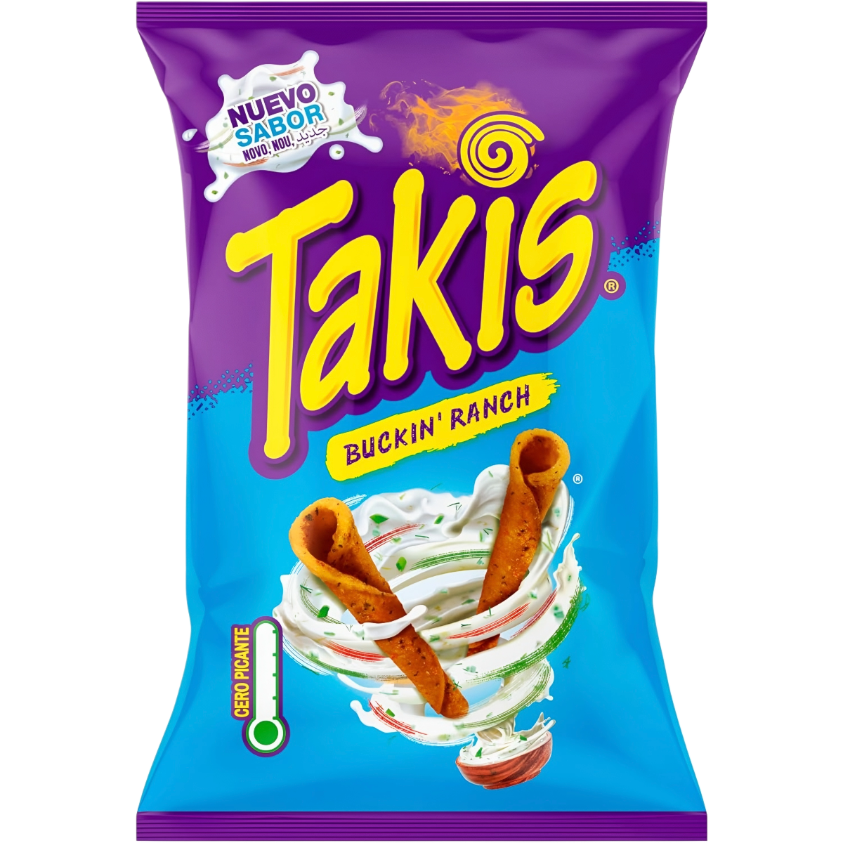Kukurūzas čipsi TAKIS (BUCKIN' RANCH), 90g | Candy POP