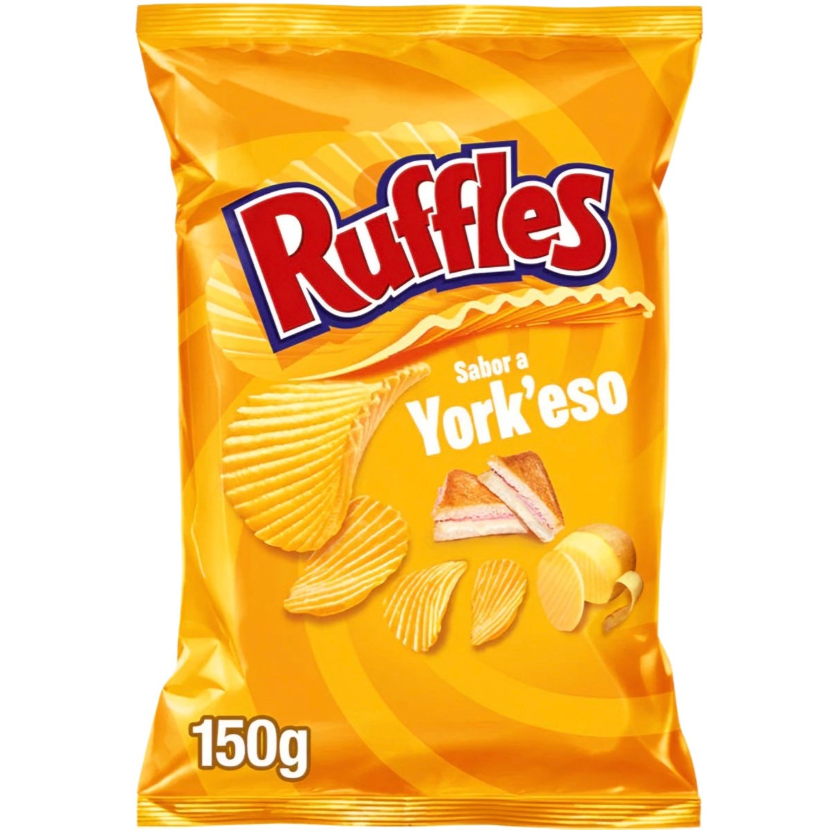 Bulvių traškučiai RUFFLES (HAM AND CHEESE), 150g | Candy POP