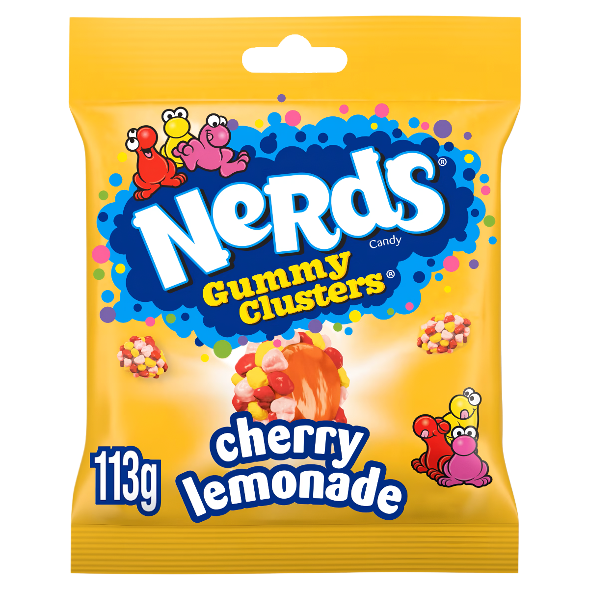 Saldainiai NERDS GUMMY CLUSTERS (CHERRY LEMONADE BLITZ), 113g x 10