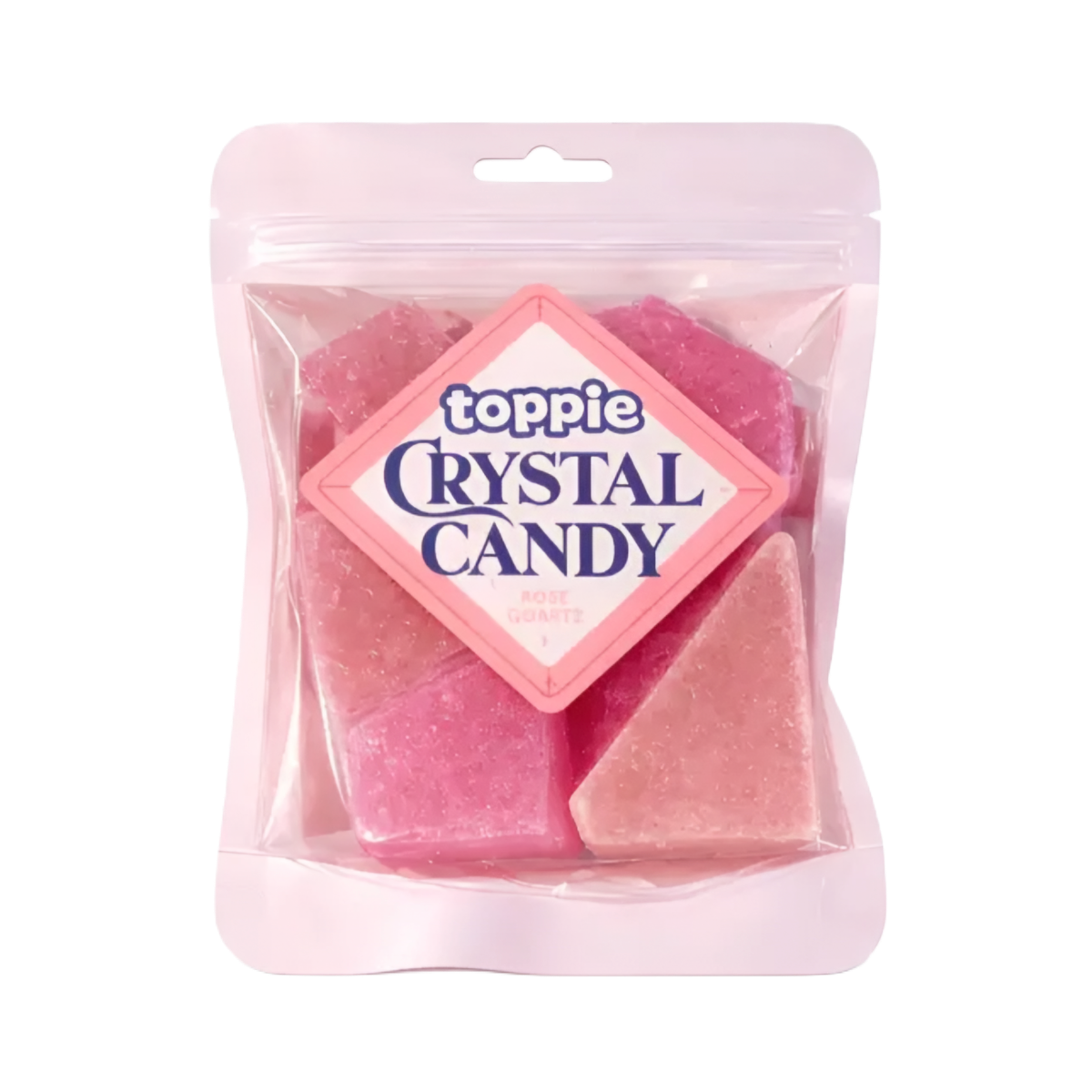Kramtomi saldainiai TOPPIE CRYSTAL CANDY (STRAWBERRY), 80g | Candy POP