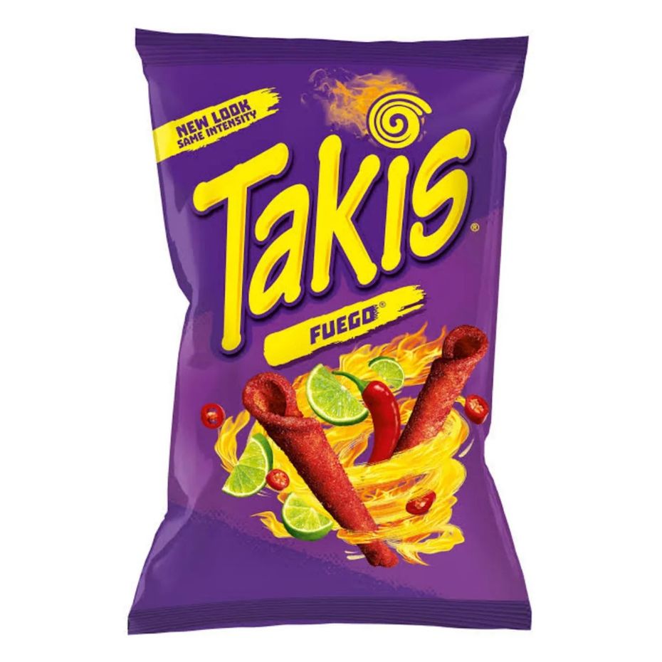 Kukurūzų traškučiai TAKIS (FUEGO), 100g | Candy POP